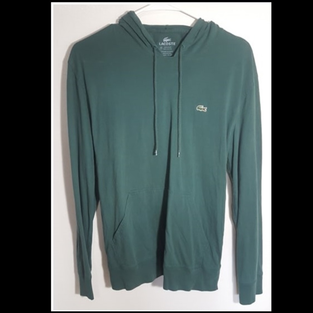 Lacoste Lightweight Pullover Hoodie Light Green